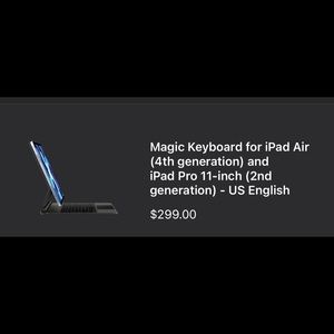 🍏 Magic Keyboard iPad Air/Pro 11inch 4thgen